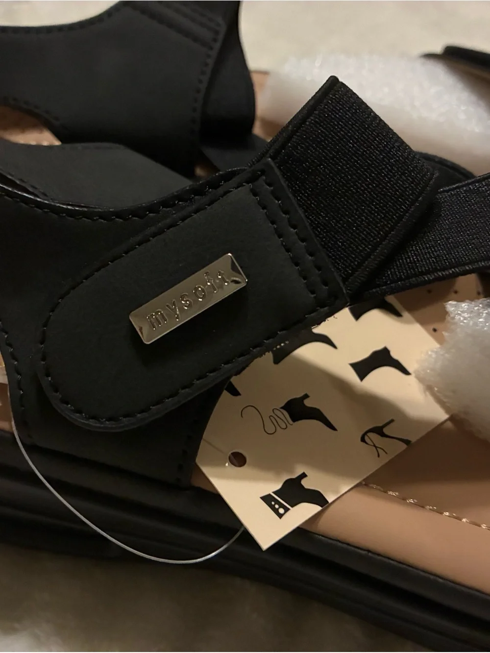 Pennysue women’s sandals slip resistant open toe black size 9.5